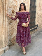 Vestido Tul Estampado|