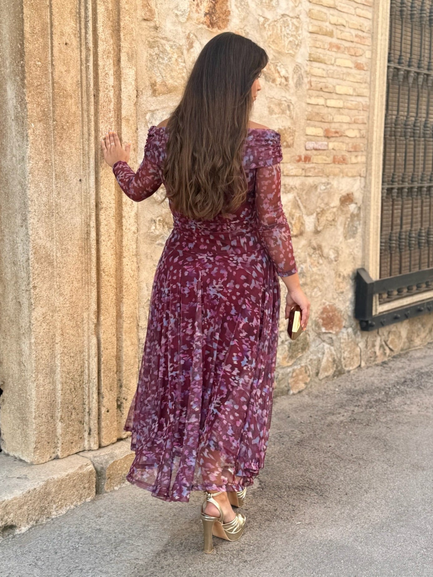 Vestido Tul Estampado|