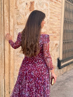 Vestido Tul Estampado|