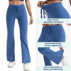 3pcs Women's High-Waisted Yoga Workout Flare
