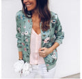 Women Elegant Zipper Bomber Jacket Spring