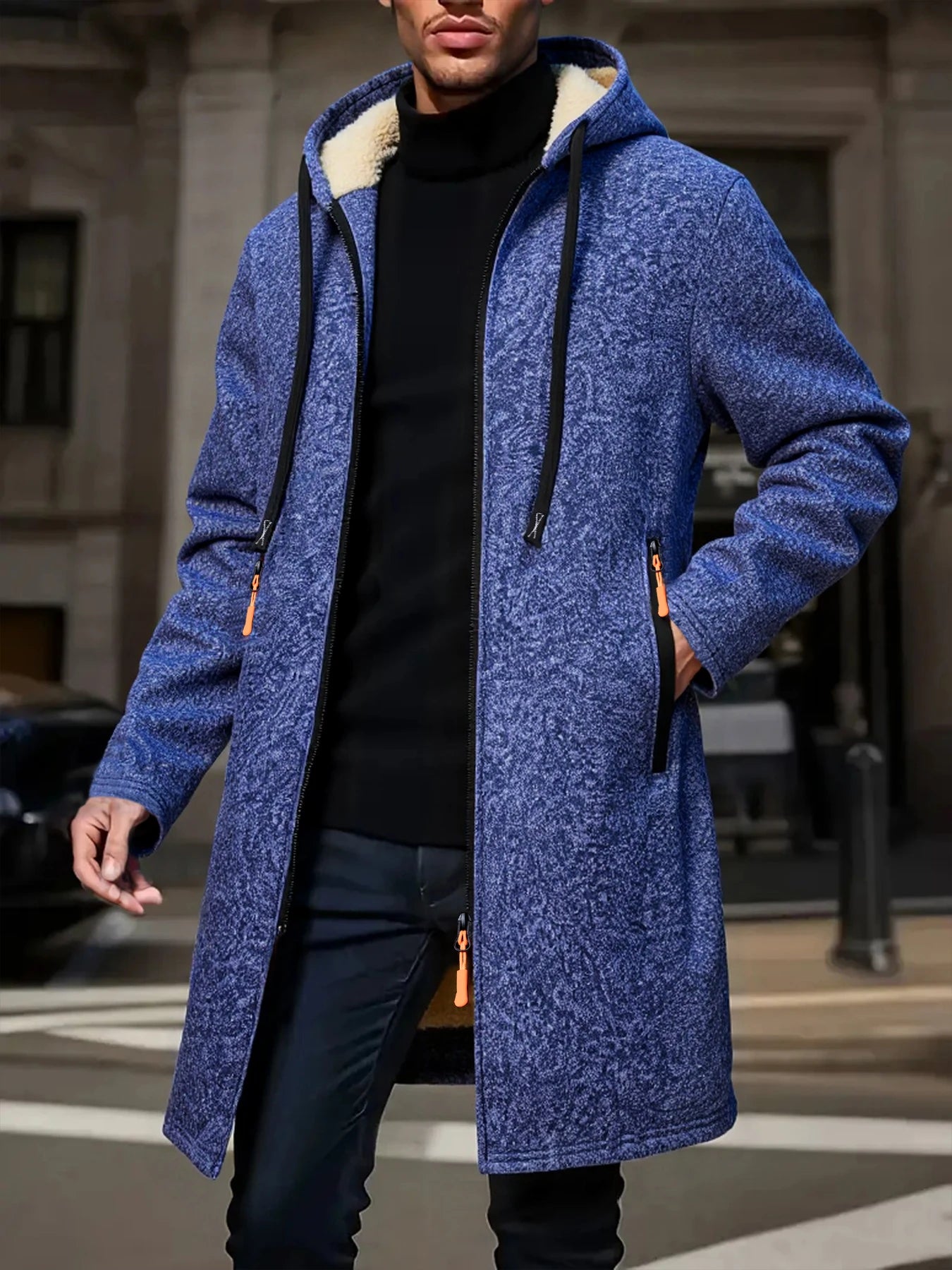 Winter Men's Thickened Jacket Hoodies Long Sleeve