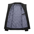 Autumn Winter Bomber Jacket Men Diamond