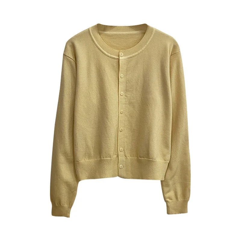 Women's Long Sleeve 2025 Cardigan O Neck