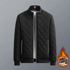 Autumn Winter Bomber Jacket Men Diamond