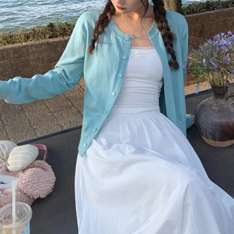 Women's Long Sleeve 2025 Cardigan O Neck