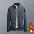Autumn Winter Bomber Jacket Men Diamond
