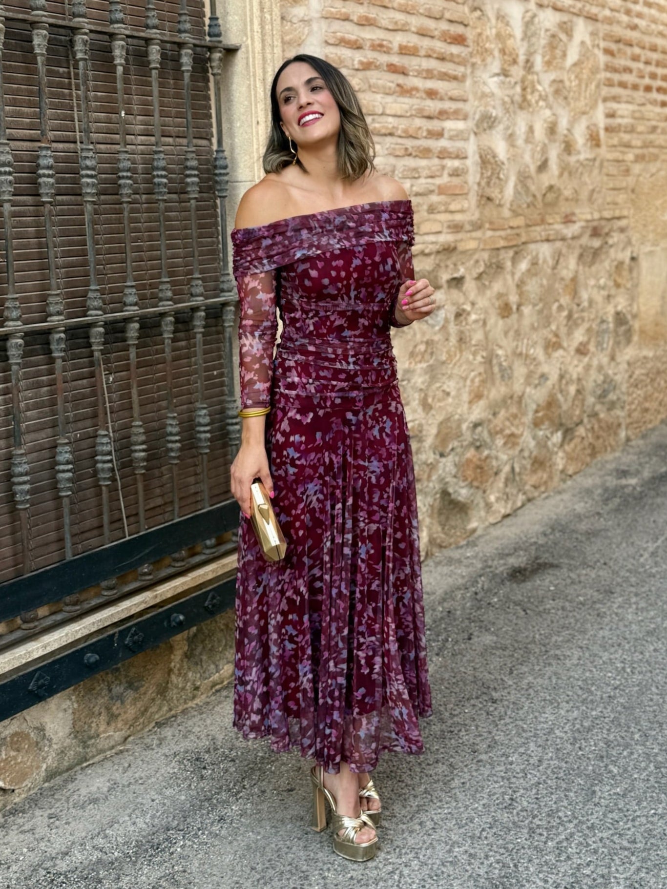 Vestido Tul Estampado|